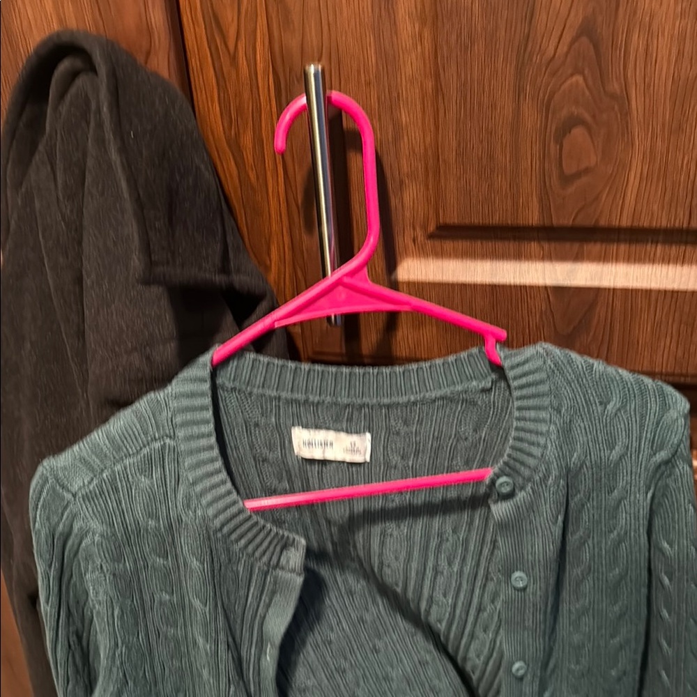 Cable Knit Teal Sweater
